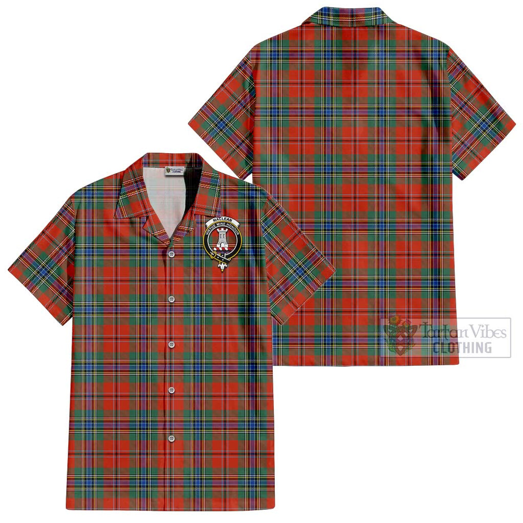 MacLean of Duart Ancient Tartan Cotton Hawaiian Shirt with Family Crest Kid - Tartan Vibes Clothing