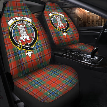 MacLean of Duart Ancient Tartan Car Seat Cover with Family Crest