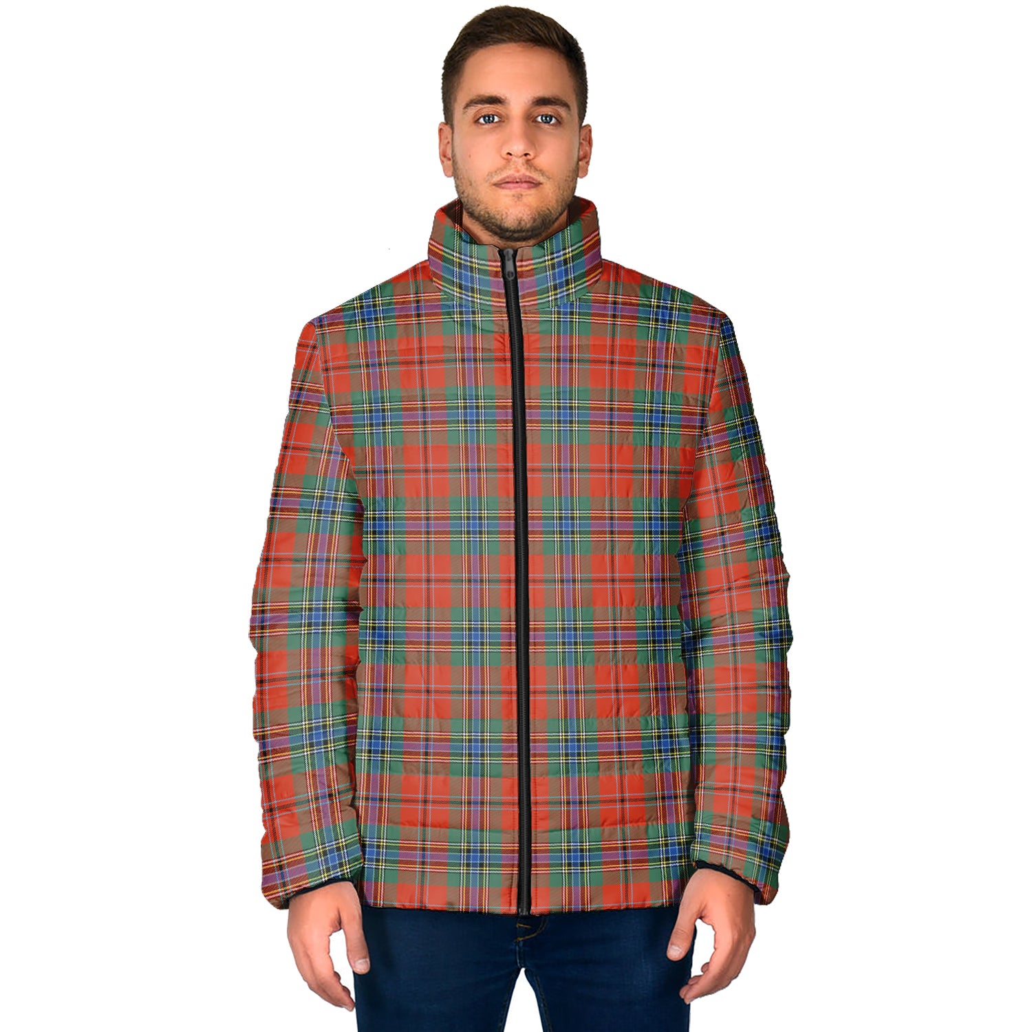 MacLean of Duart Ancient Tartan Padded Jacket - Tartan Vibes Clothing