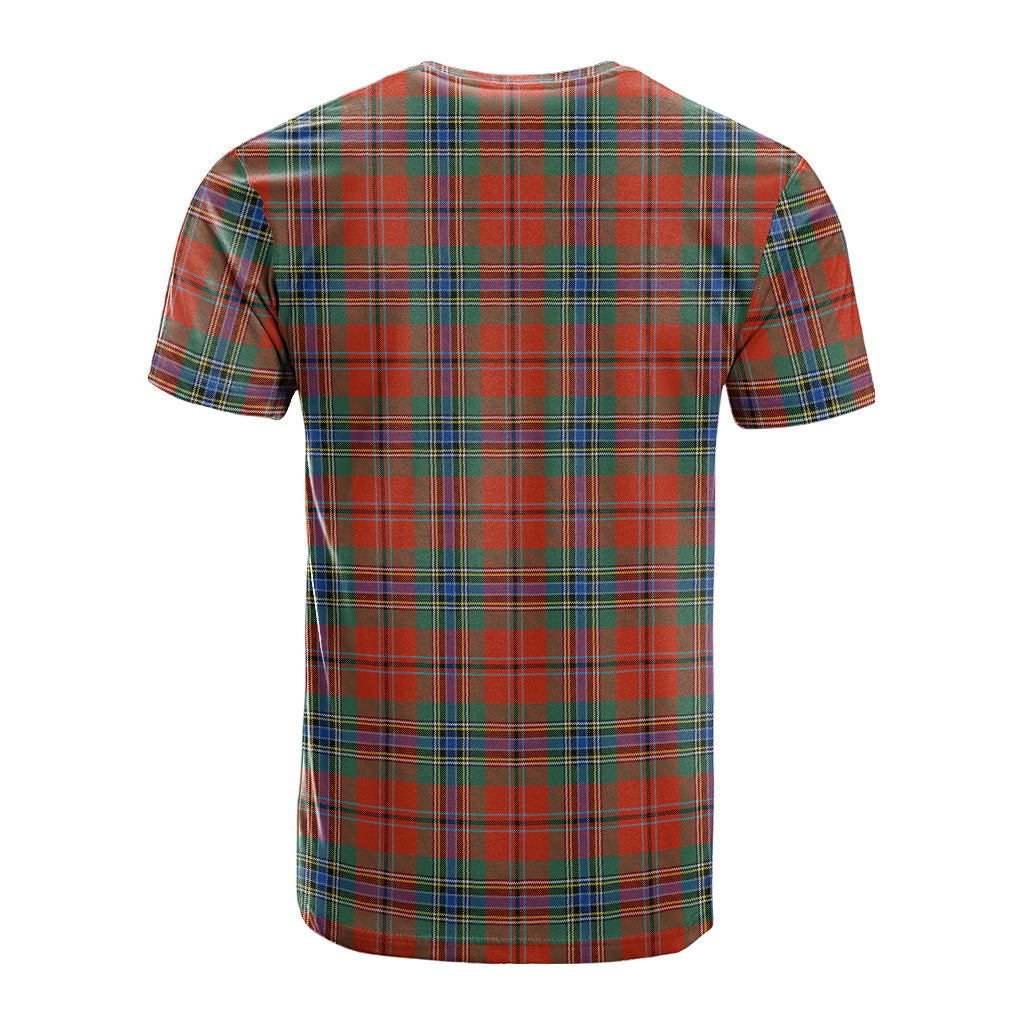 MacLean of Duart Ancient Tartan T-Shirt with Family Crest - Tartan Vibes Clothing