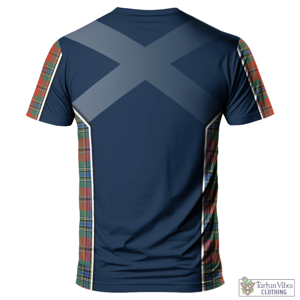 Tartan Vibes Clothing MacLean of Duart Ancient Tartan T-Shirt with Family Crest and Scottish Thistle Vibes Sport Style