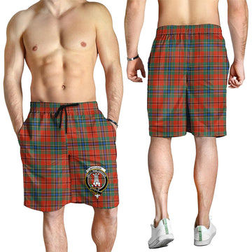 MacLean of Duart Ancient Tartan Mens Shorts with Family Crest