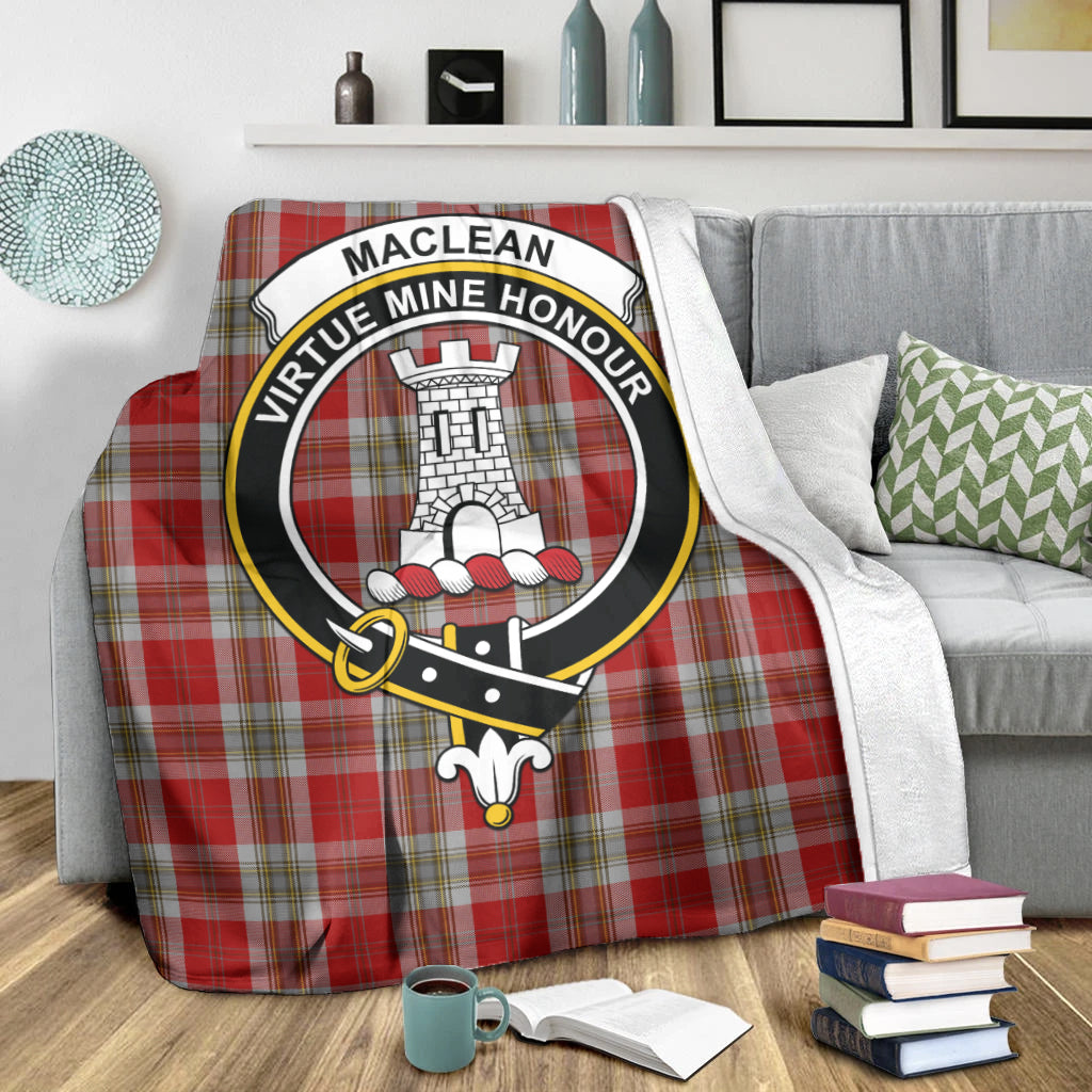 maclean-of-duart-dress-red-tartab-blanket-with-family-crest