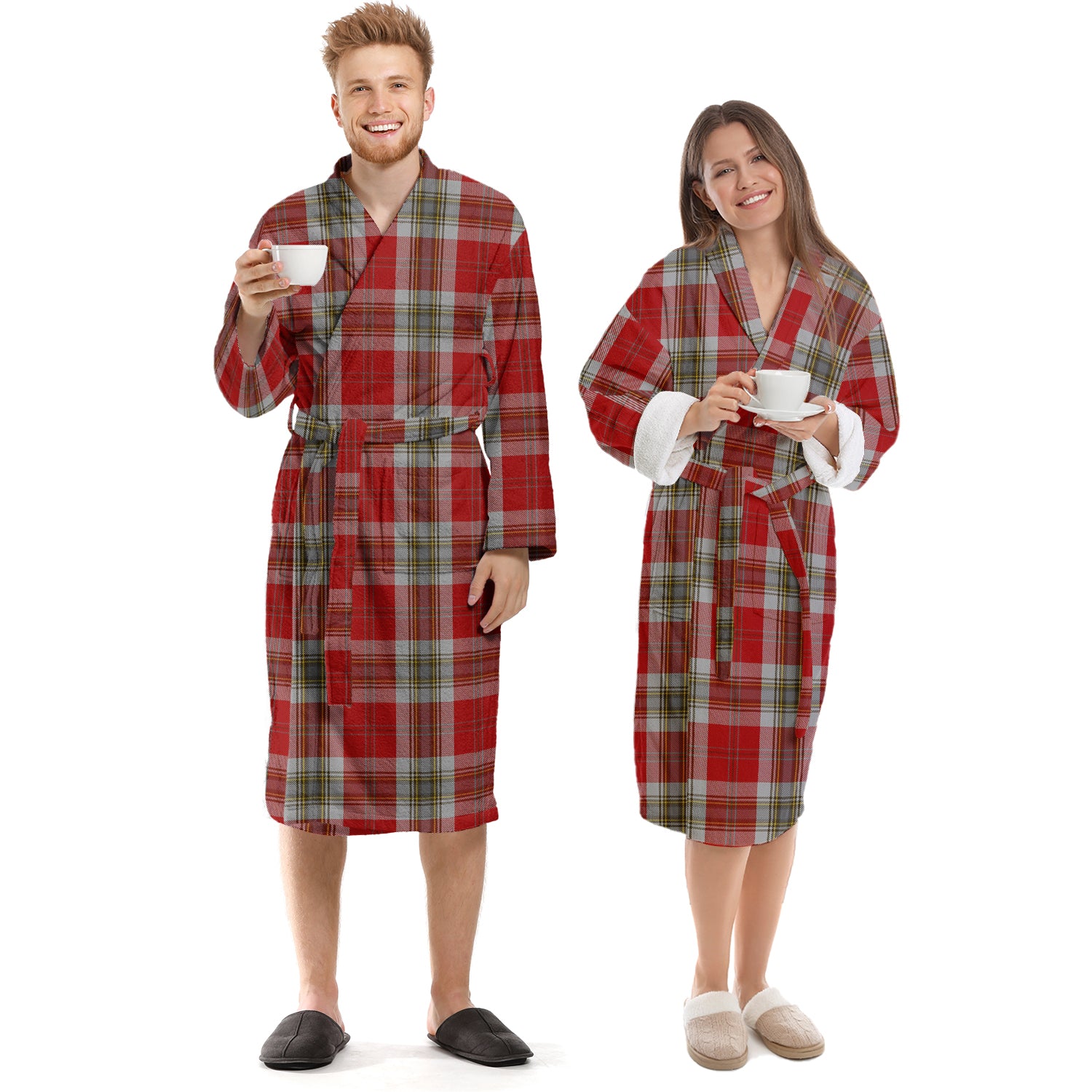 MacLean of Duart Dress Red Tartan Bathrobe Unisex S - Tartan Vibes Clothing