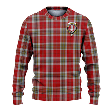 MacLean of Duart Dress Red Tartan Ugly Sweater with Family Crest