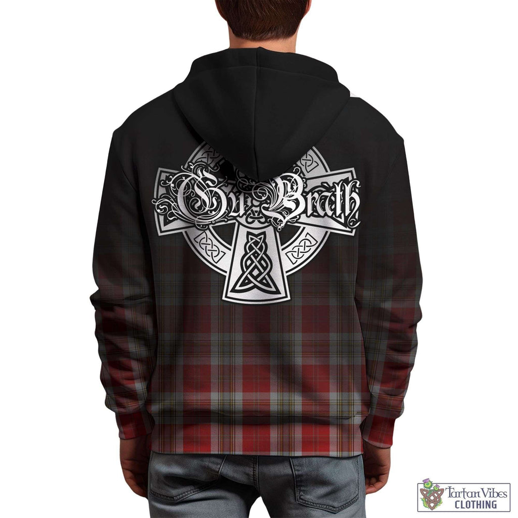 Tartan Vibes Clothing MacLean of Duart Dress Red Tartan Hoodie Featuring Alba Gu Brath Family Crest Celtic Inspired