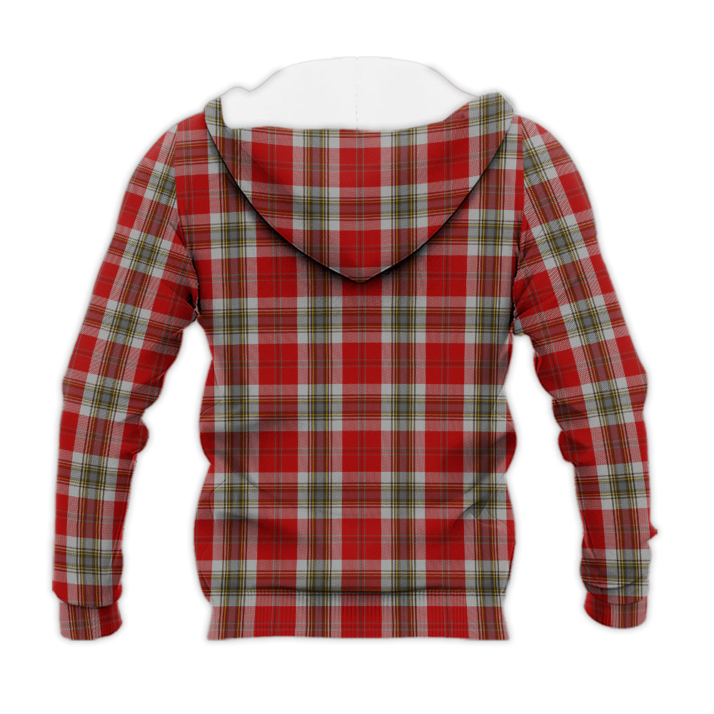 maclean-of-duart-dress-red-tartan-knitted-hoodie-with-family-crest