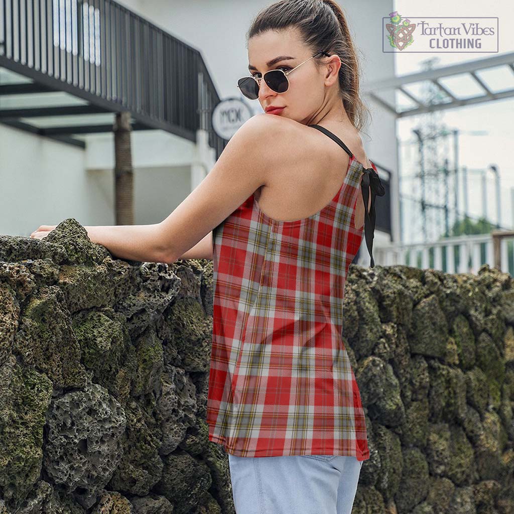 Tartan Vibes Clothing MacLean of Duart Dress Red Tartan Loose Halter Neck Camisole