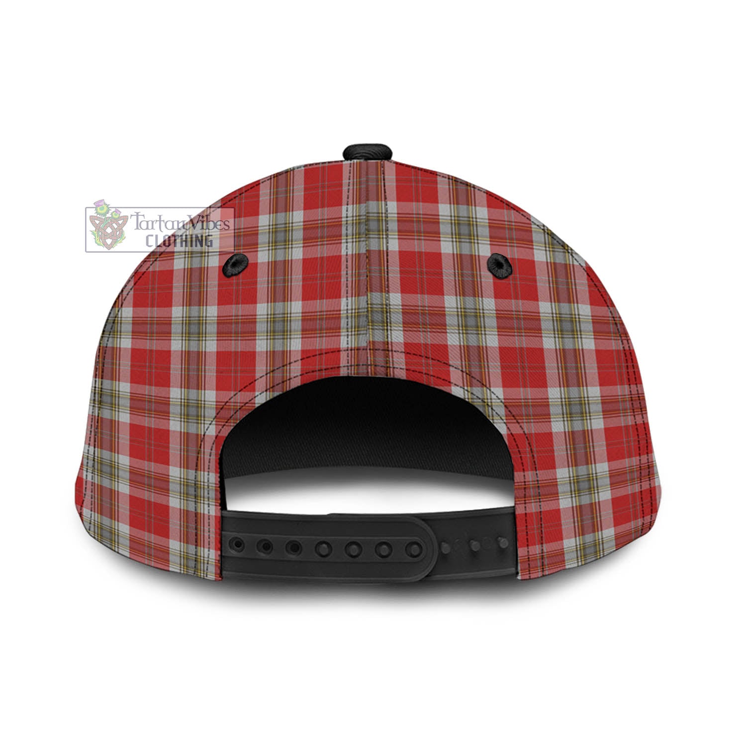 Tartan Vibes Clothing MacLean of Duart Dress Red Tartan Classic Cap with Family Crest In Me Style