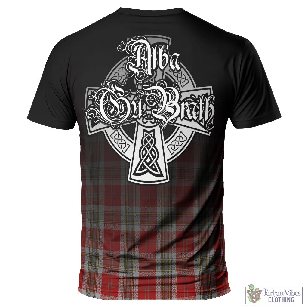 Tartan Vibes Clothing MacLean of Duart Dress Red Tartan T-Shirt Featuring Alba Gu Brath Family Crest Celtic Inspired