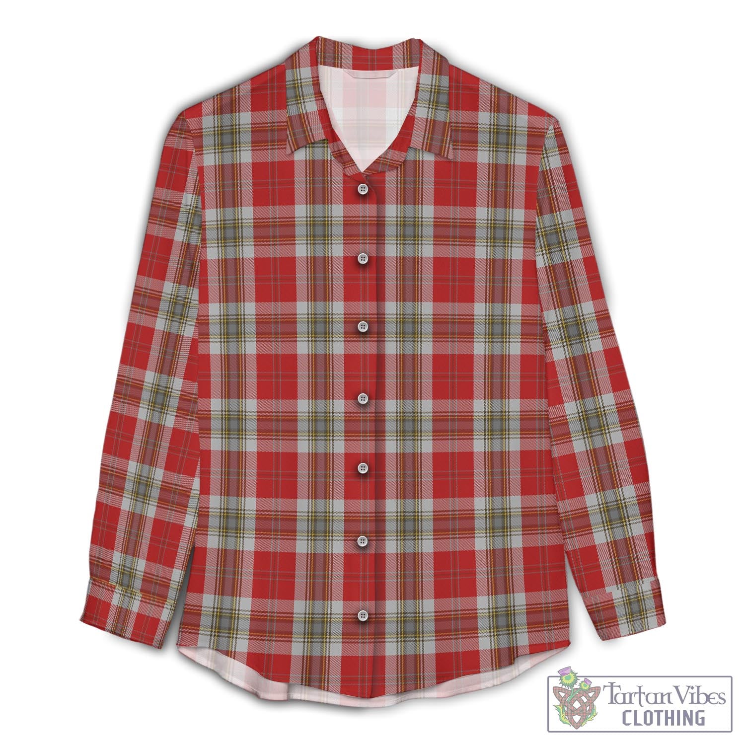 MacLean of Duart Dress Red Tartan Womens Casual Shirt