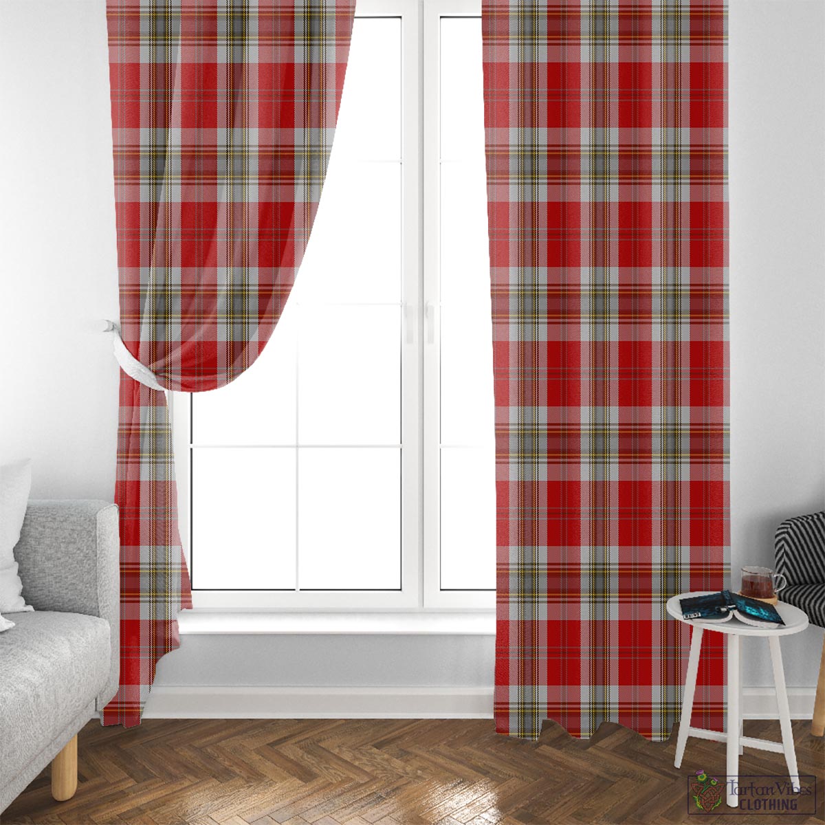 MacLean of Duart Dress Red Tartan Window Curtain