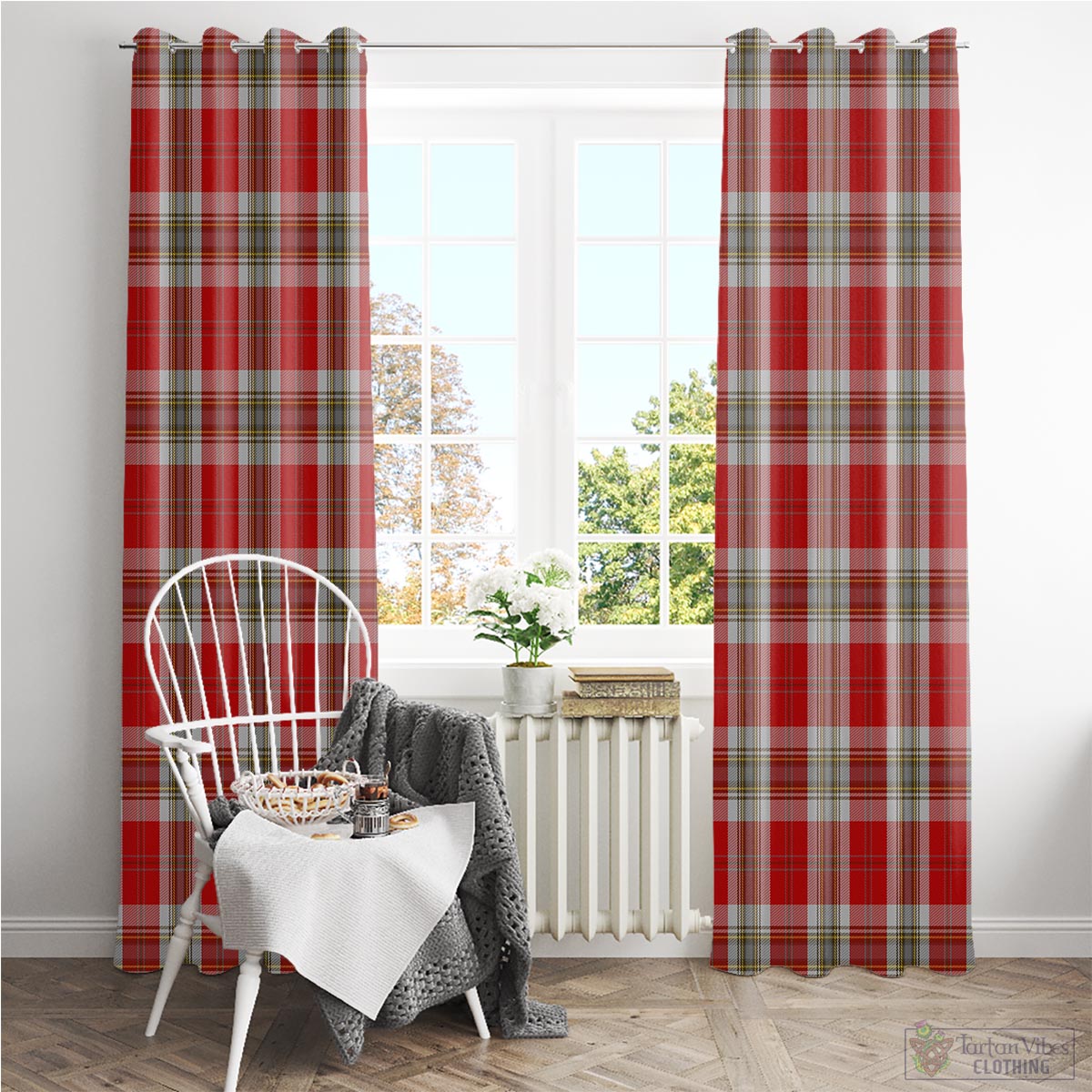 MacLean of Duart Dress Red Tartan Window Curtain