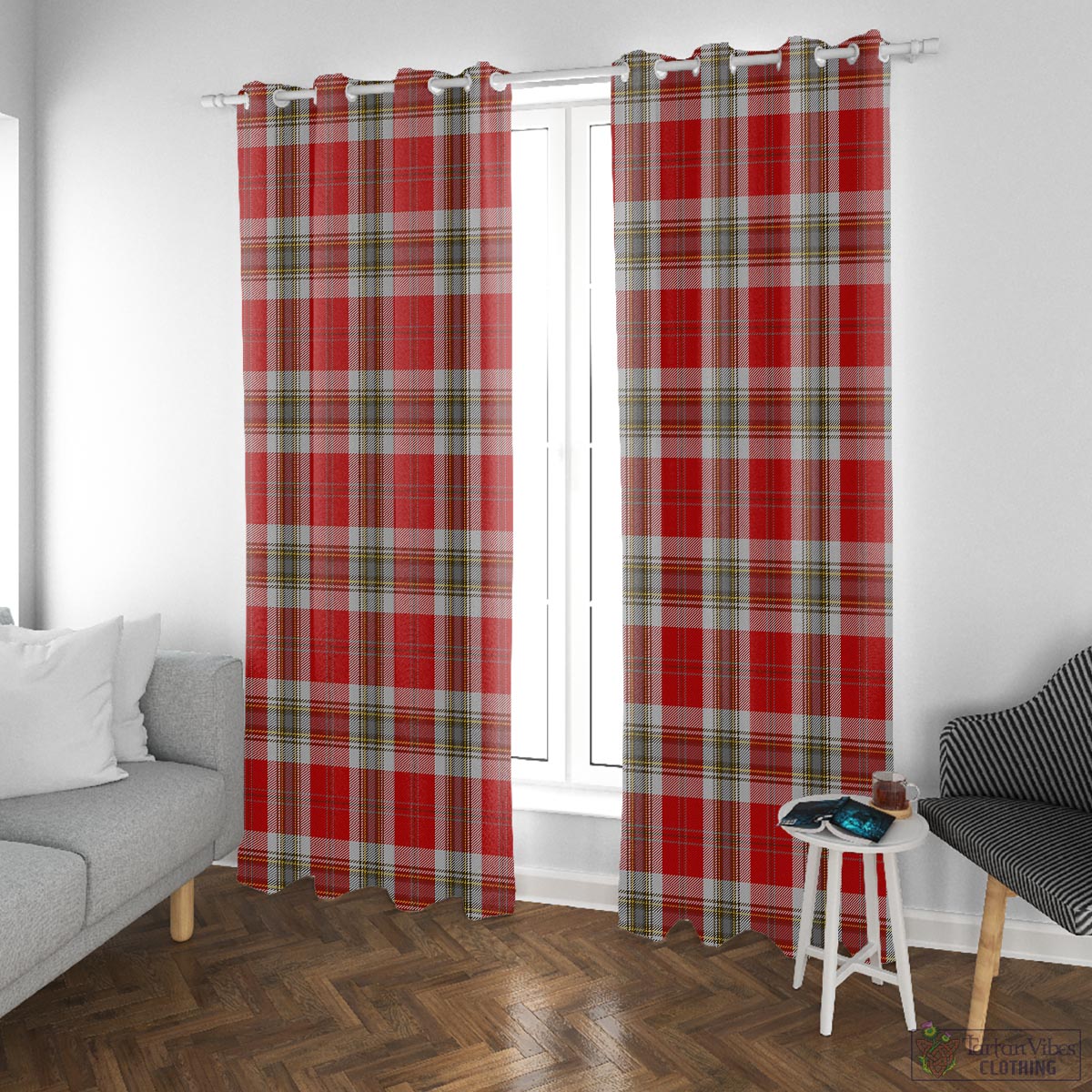 MacLean of Duart Dress Red Tartan Window Curtain