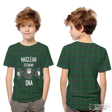 MacLean of Duart Hunting Tartan Kid T-Shirt with Family Crest DNA In Me Style