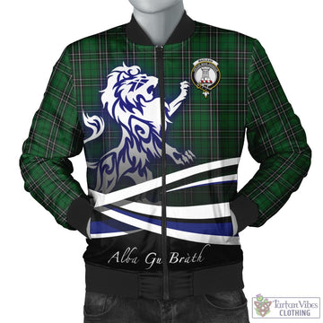 MacLean of Duart Hunting Tartan Bomber Jacket with Alba Gu Brath Regal Lion Emblem