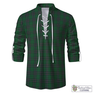 MacLean of Duart Hunting Tartan Men's Scottish Traditional Jacobite Ghillie Kilt Shirt