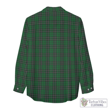 MacLean of Duart Hunting Tartan Women's Casual Shirt with Family Crest