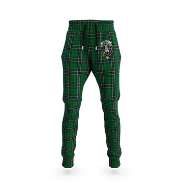 MacLean of Duart Hunting Tartan Joggers Pants with Family Crest