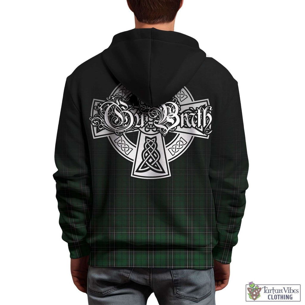 Tartan Vibes Clothing MacLean of Duart Hunting Tartan Hoodie Featuring Alba Gu Brath Family Crest Celtic Inspired