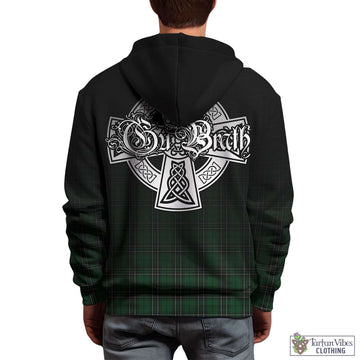 MacLean of Duart Hunting Tartan Hoodie Featuring Alba Gu Brath Family Crest Celtic Inspired