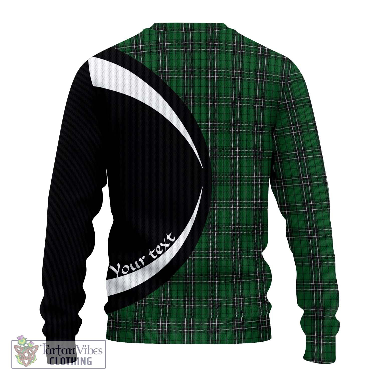 MacLean of Duart Hunting Tartan Knitted Sweater with Family Crest Circle Style - Tartan Vibes Clothing