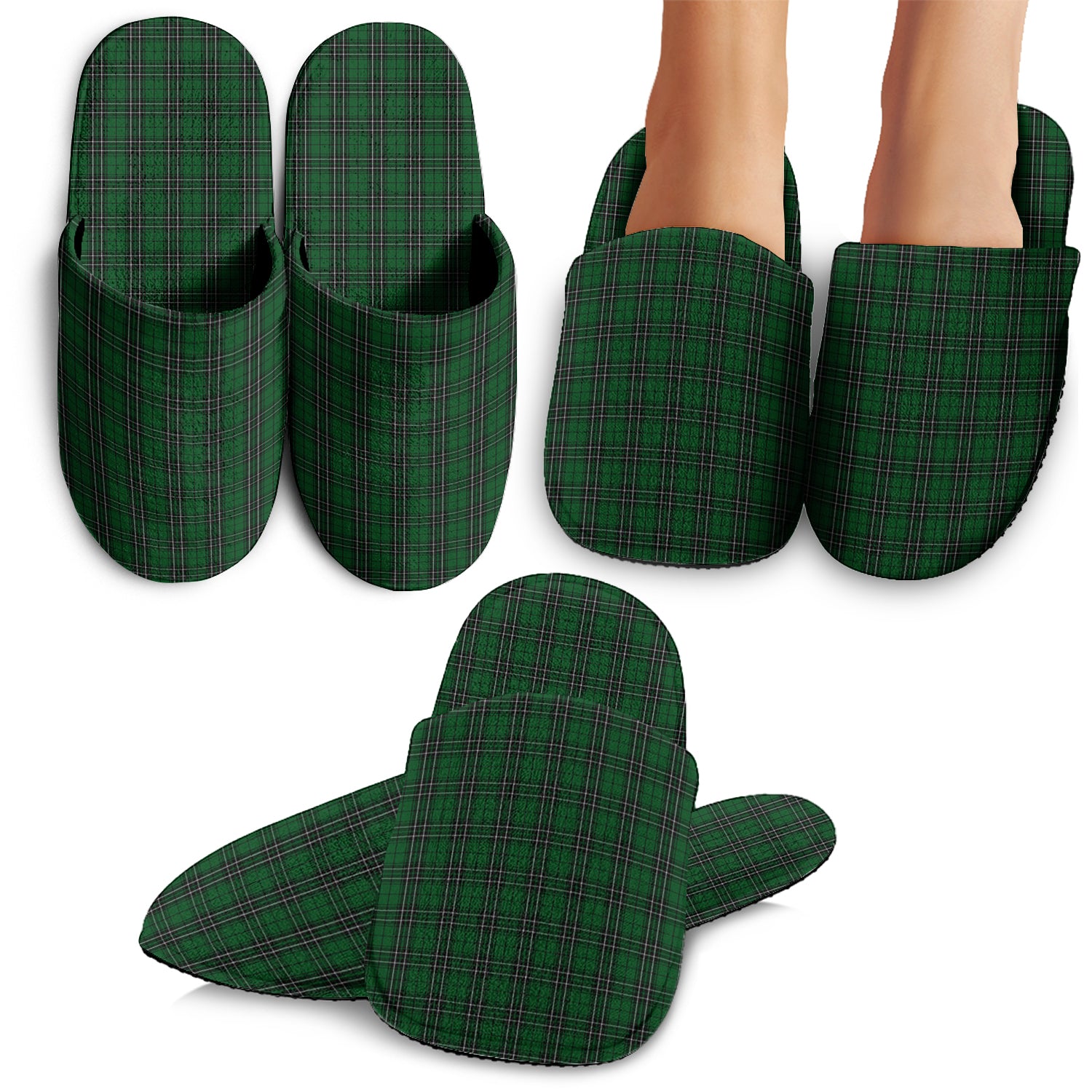 MacLean of Duart Hunting Tartan Home Slippers - Tartanvibesclothing