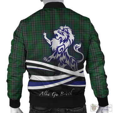 MacLean of Duart Hunting Tartan Bomber Jacket with Alba Gu Brath Regal Lion Emblem