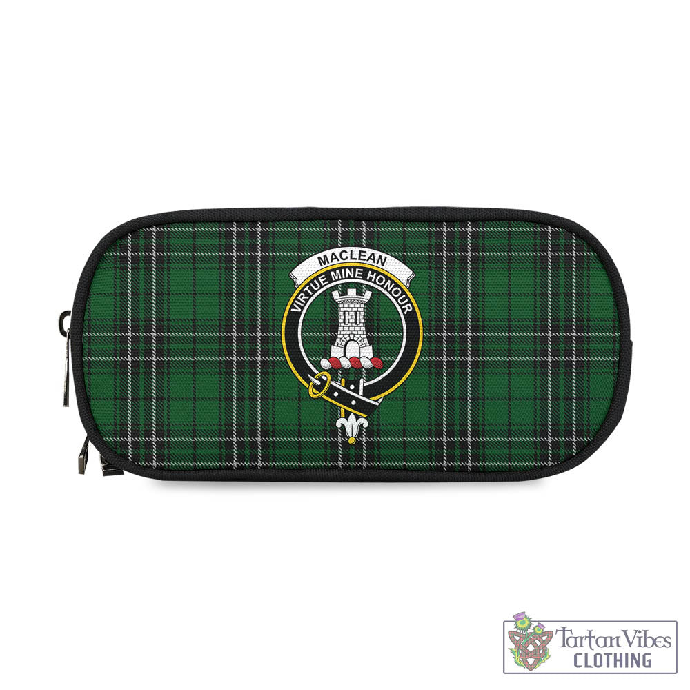 Tartan Vibes Clothing MacLean of Duart Hunting Tartan Pen and Pencil Case with Family Crest