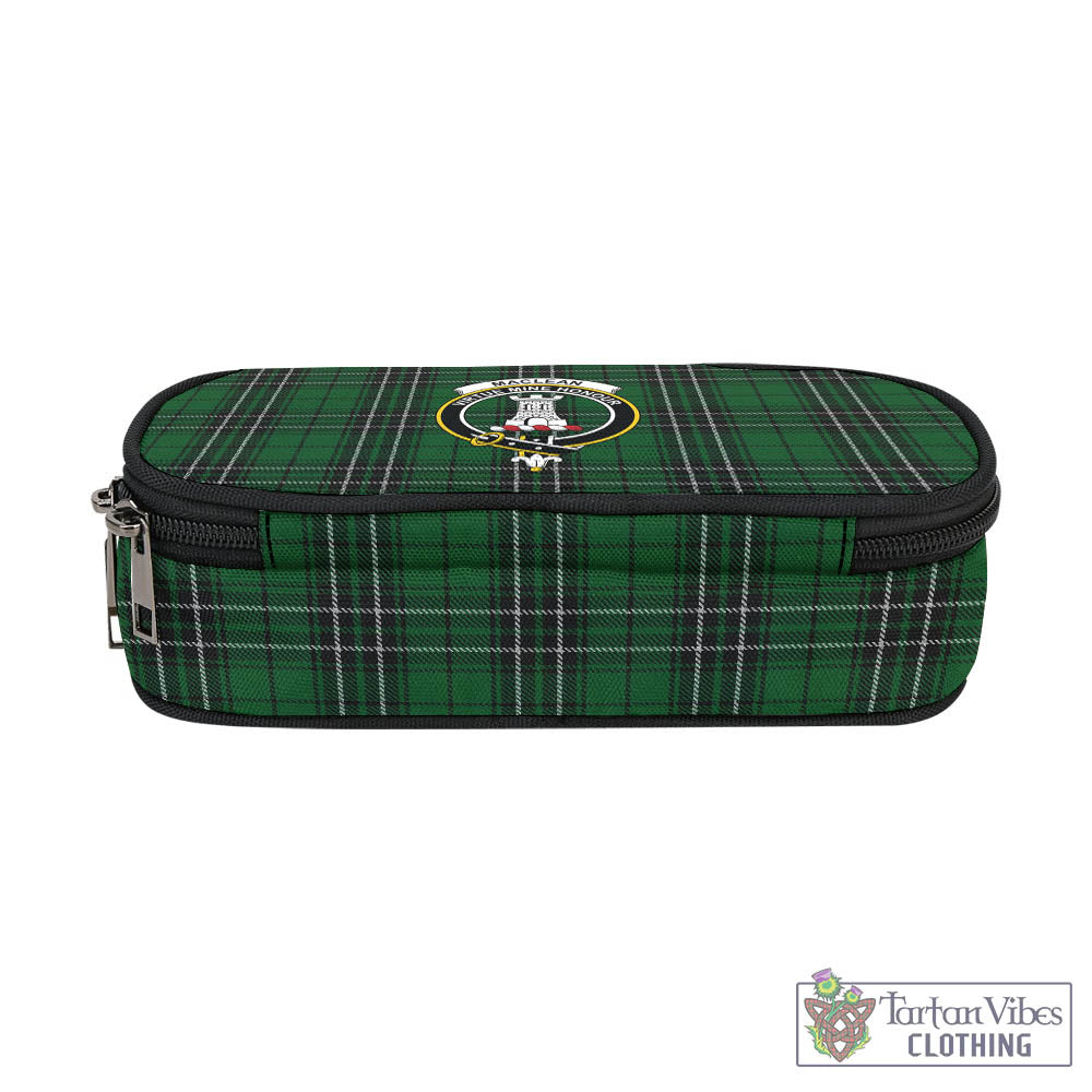 Tartan Vibes Clothing MacLean of Duart Hunting Tartan Pen and Pencil Case with Family Crest