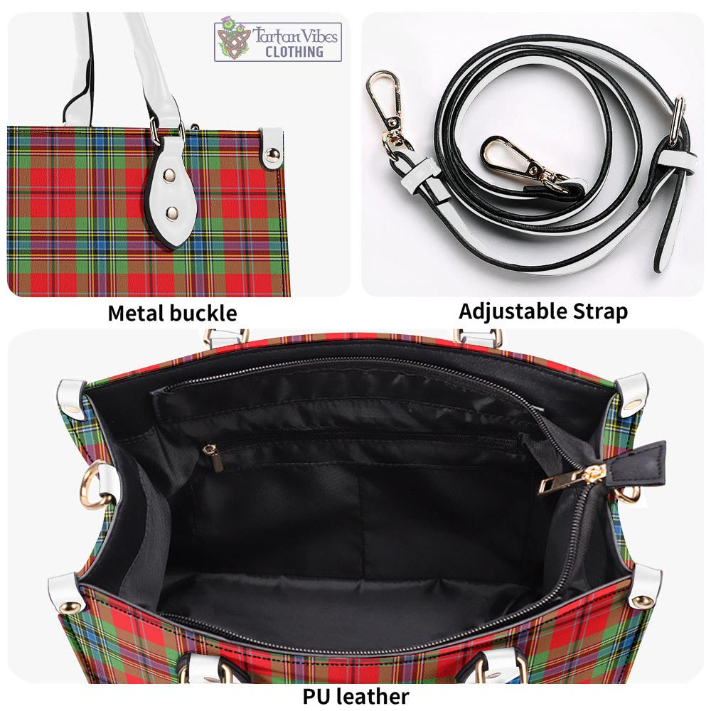 Tartan Vibes Clothing MacLean of Duart Modern Tartan Luxury Leather Handbags