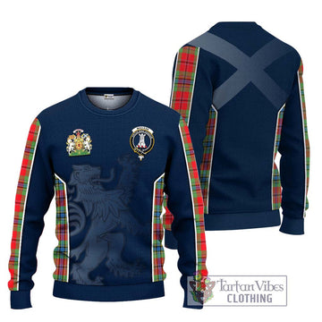 MacLean of Duart Modern Tartan Ugly Sweater with Family Crest and Lion Rampant Vibes Sport Style