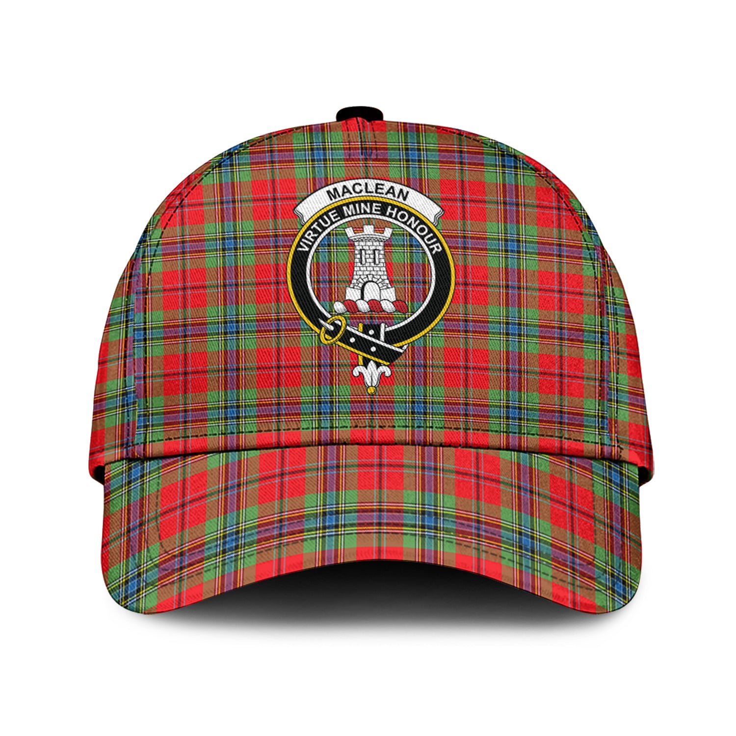 MacLean of Duart Modern Tartan Classic Cap with Family Crest Classic Cap Universal Fit - Tartan Vibes Clothing