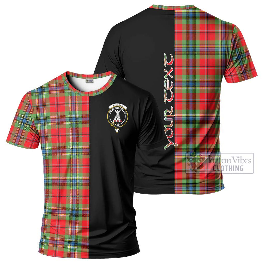 MacLean of Duart Modern Tartan T-Shirt with Family Crest and Half Of Me Style Kid's Shirt - Tartanvibesclothing Shop