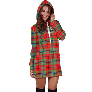 MacLean of Duart Modern Tartan Hoodie Dress with Family Crest