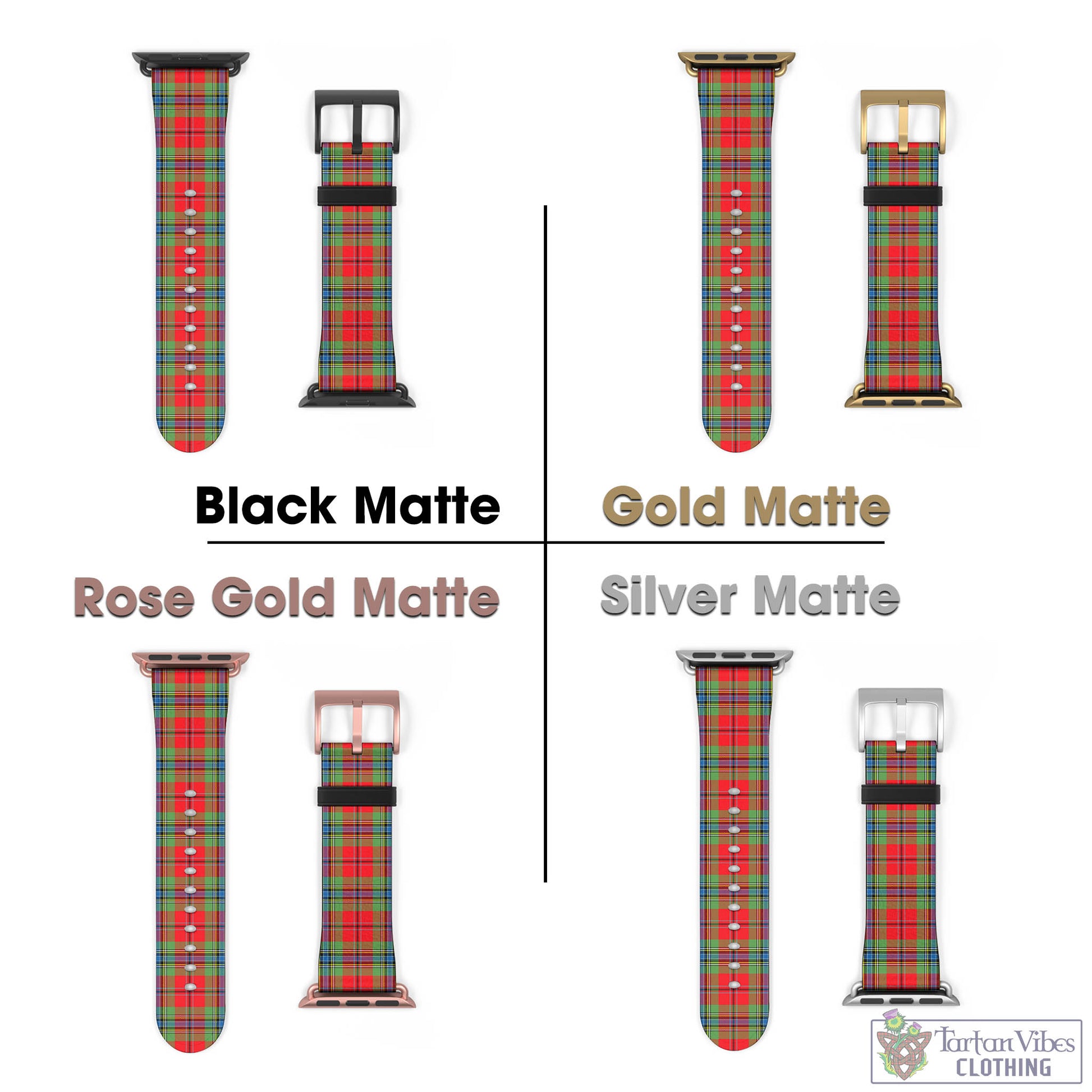 Tartan Vibes Clothing MacLean of Duart Modern Tartan Watch Band