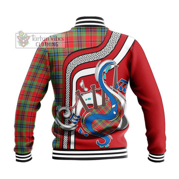 MacLean of Duart Modern Tartan Baseball Jacket with Epic Bagpipe Style