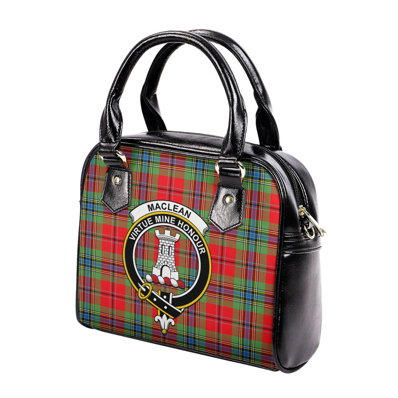 MacLean of Duart Modern Tartan Shoulder Handbags with Family Crest - Tartanvibesclothing