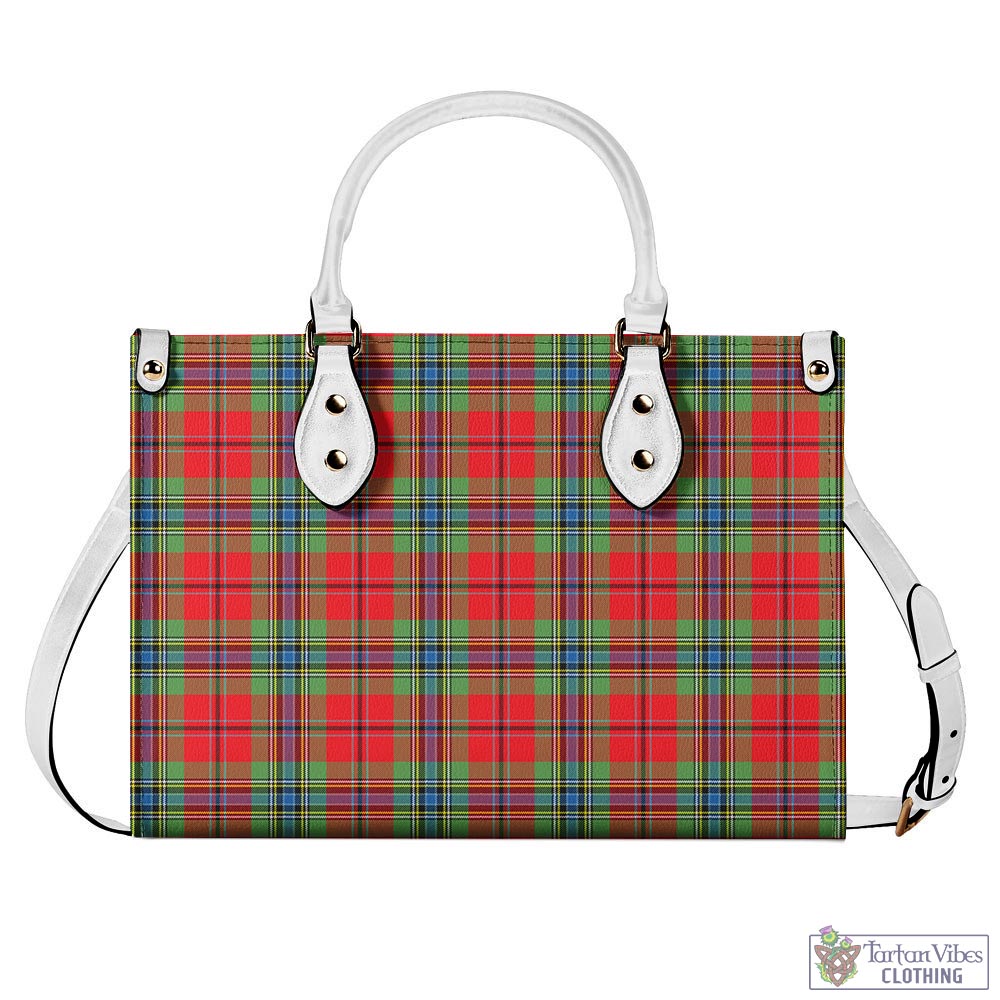 Tartan Vibes Clothing MacLean of Duart Modern Tartan Luxury Leather Handbags