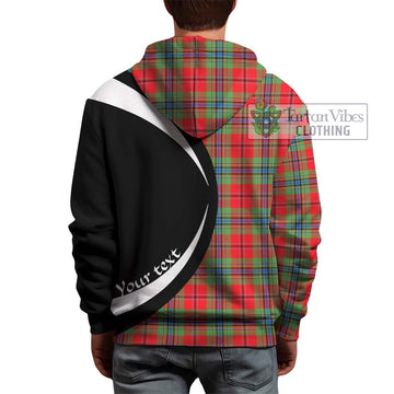 MacLean of Duart Modern Tartan Hoodie with Family Crest Circle Style