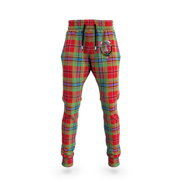 MacLean of Duart Modern Tartan Joggers Pants with Family Crest