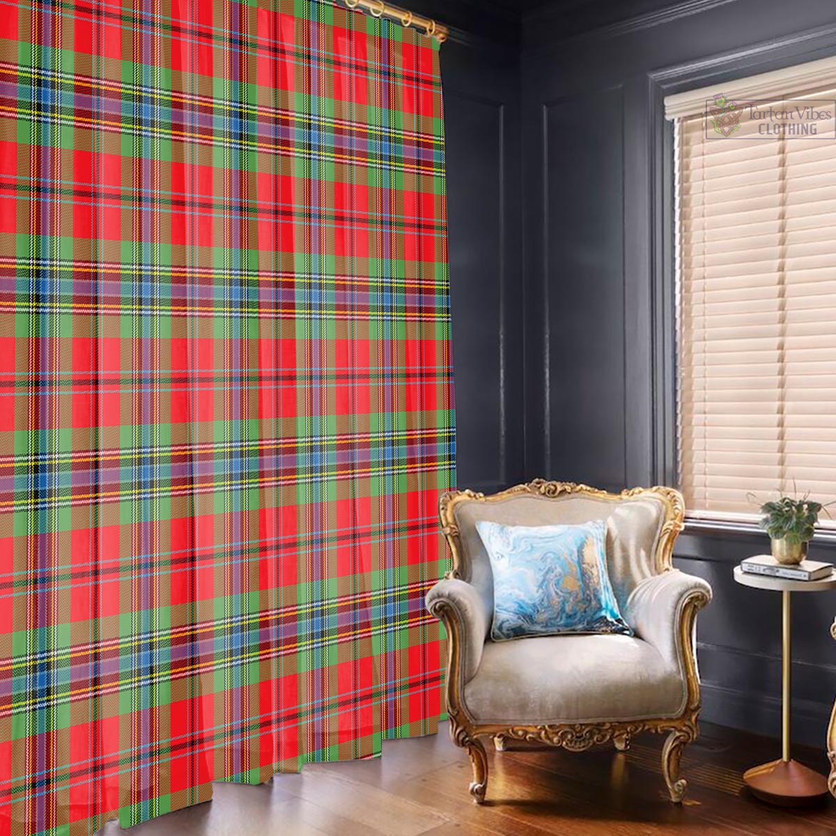 MacLean of Duart Modern Tartan Window Curtain