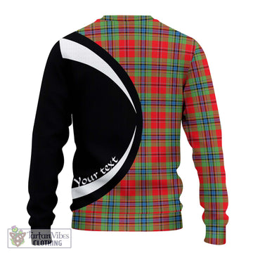 MacLean of Duart Modern Tartan Ugly Sweater with Family Crest Circle Style