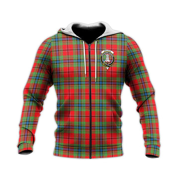 MacLean of Duart Modern Tartan Knitted Hoodie with Family Crest