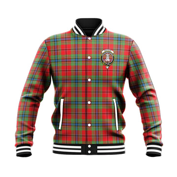 MacLean of Duart Modern Tartan Baseball Jacket with Family Crest