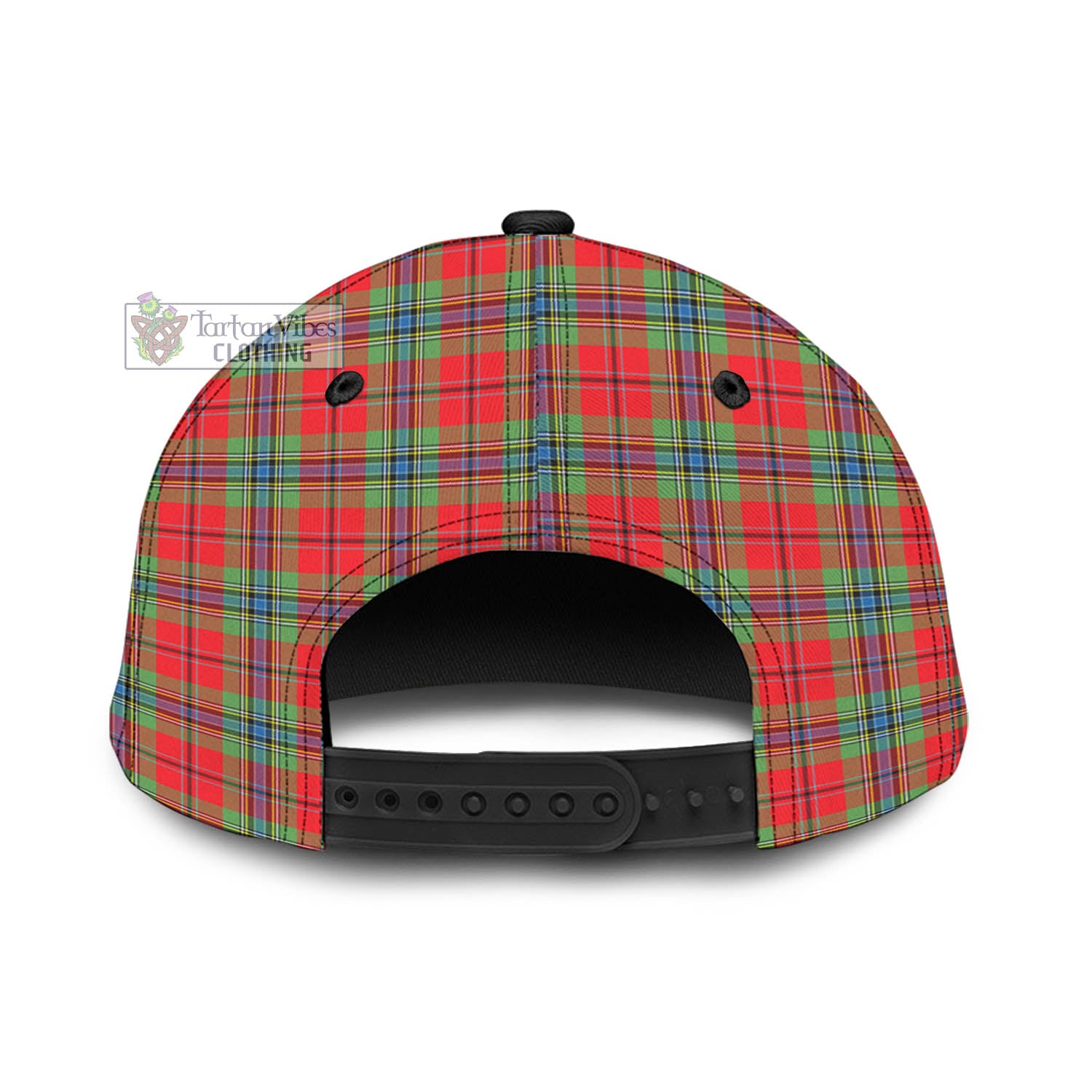 Tartan Vibes Clothing MacLean of Duart Modern Tartan Classic Cap with Family Crest In Me Style