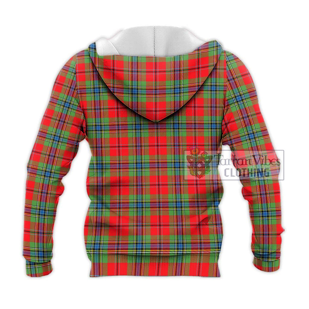 MacLean of Duart Modern Tartan Knitted Hoodie with Family Crest DNA In Me Style - Tartanvibesclothing Shop