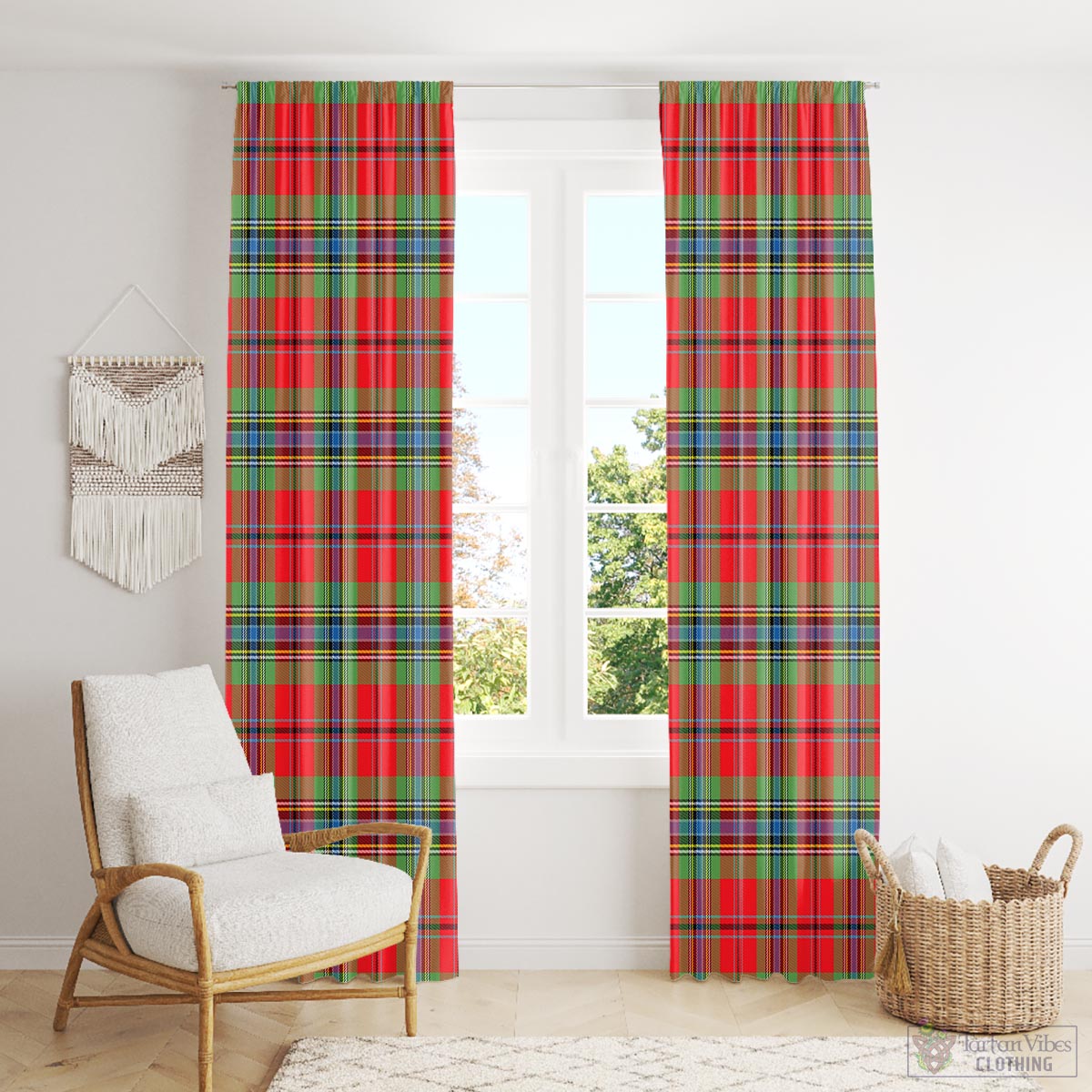 MacLean of Duart Modern Tartan Window Curtain