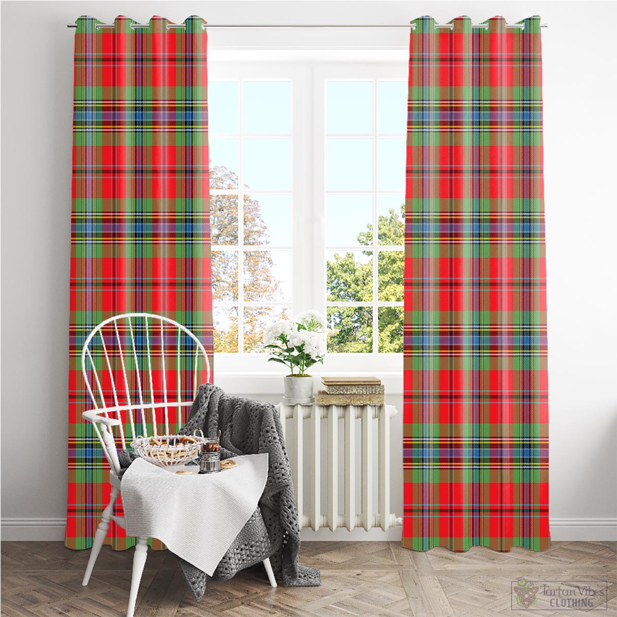 MacLean of Duart Modern Tartan Window Curtain