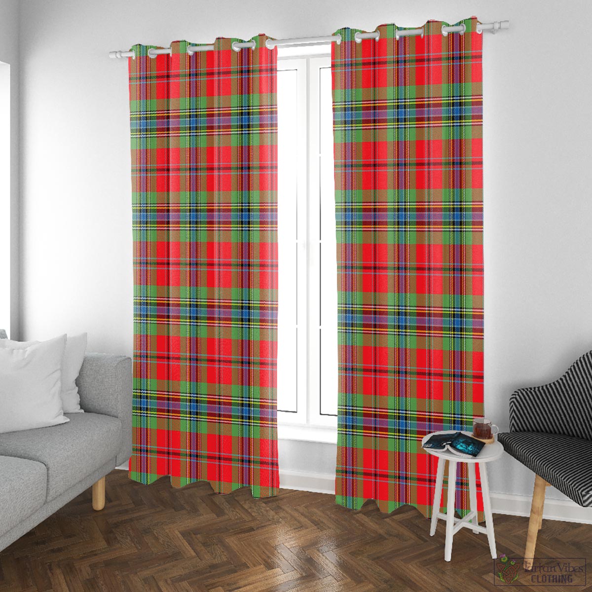 MacLean of Duart Modern Tartan Window Curtain